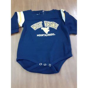 NCAA "West Virginia Mountaineers" one piece sz 12M
